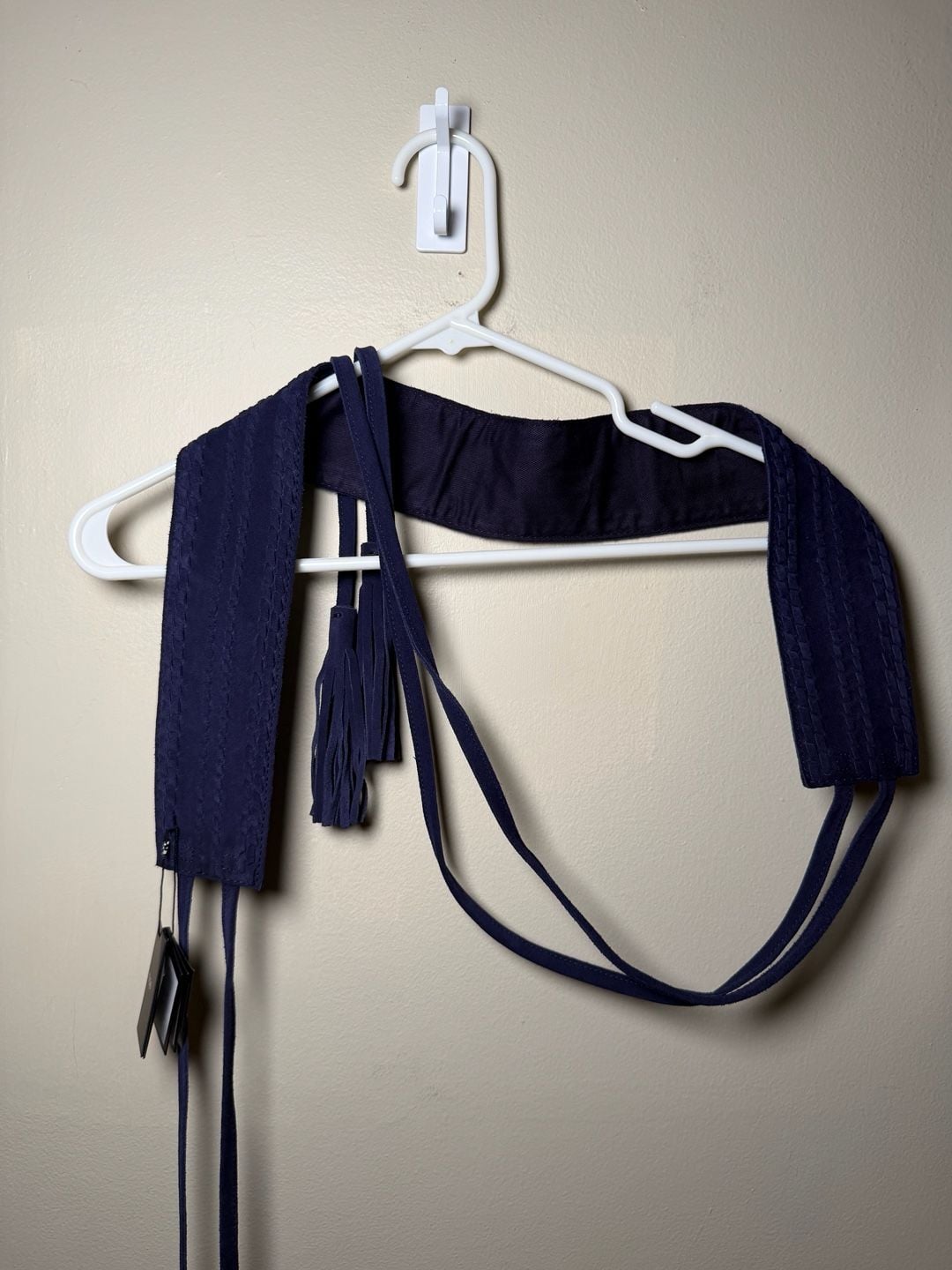 Maje Banoushka wrap boho Suede Belt Tu Purple 2