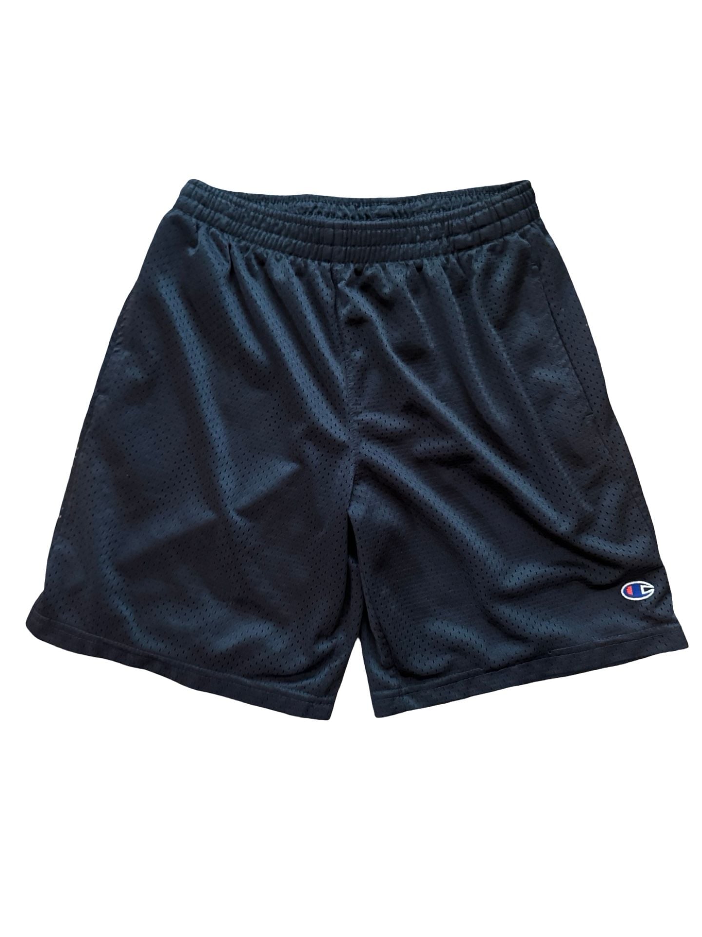 Champion Mesh Athletic Shorts Youth Size S Black Basketball Gym With Pockets 2