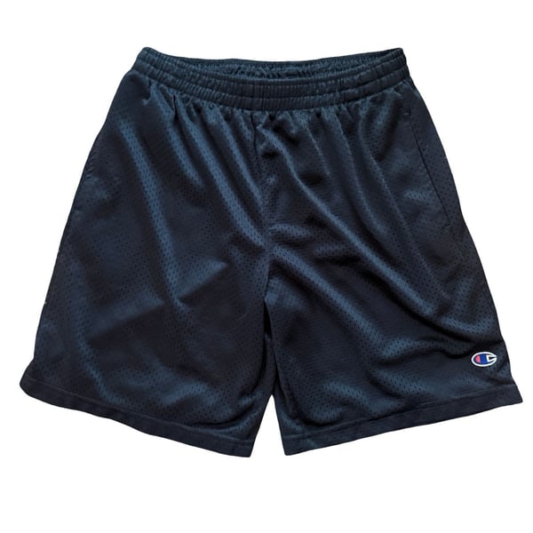 Champion Mesh Athletic Shorts Youth Size S Black Basketball Gym With Pockets