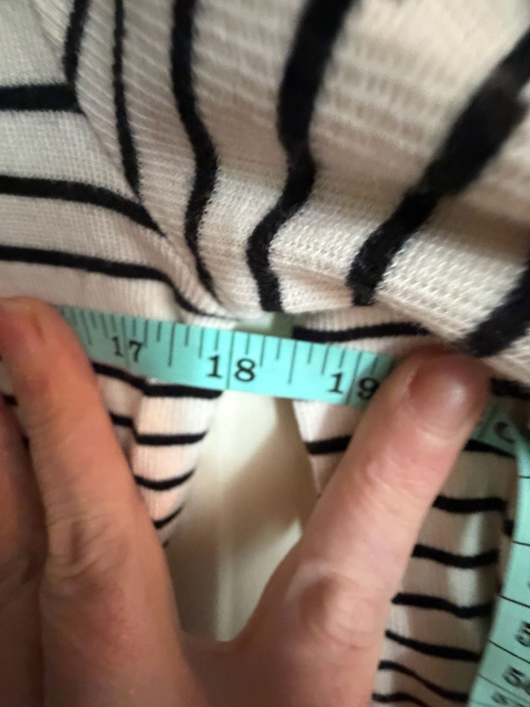 Time and Tru Long Sleeve Striped Ribbed T-Shirt Size M (8-10) 5