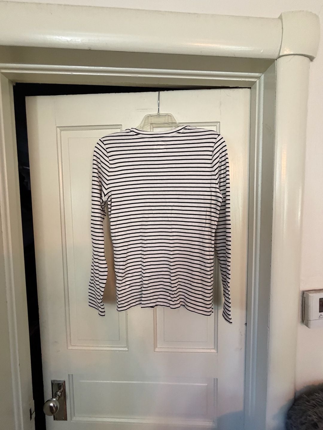 Time and Tru Long Sleeve Striped Ribbed T-Shirt Size M (8-10) 7