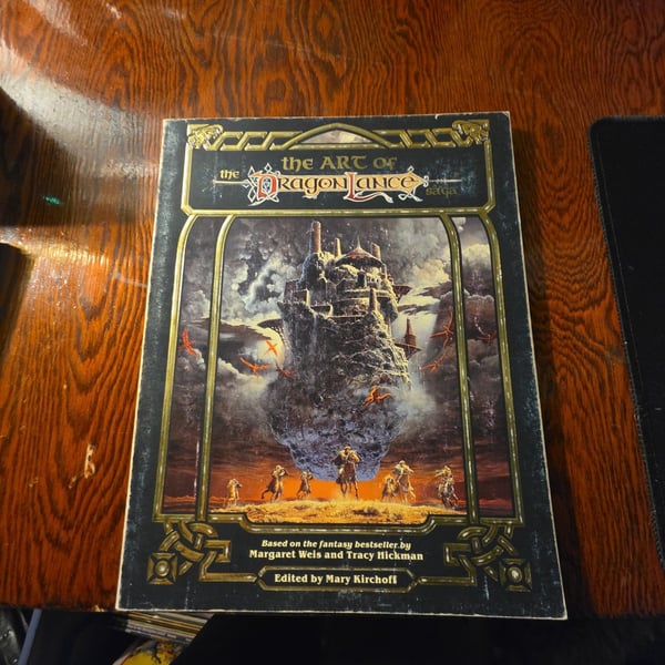 Tsr The Art Of The Dragonlance Saga Paperback 1987 First Printing