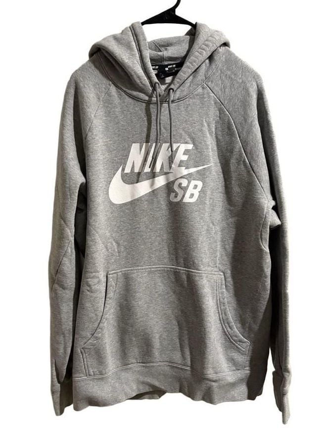 Nike SB Pullover Hoodie Grey Heather 2