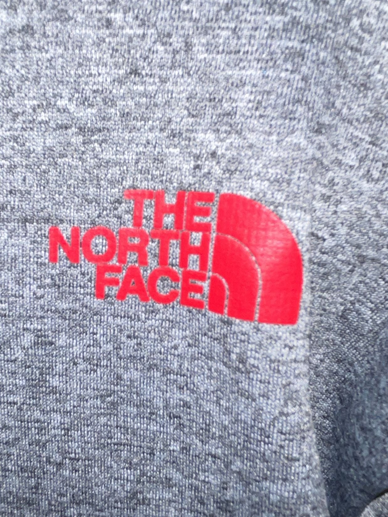 The North Face Full Zip Hoodie Gray Red 6