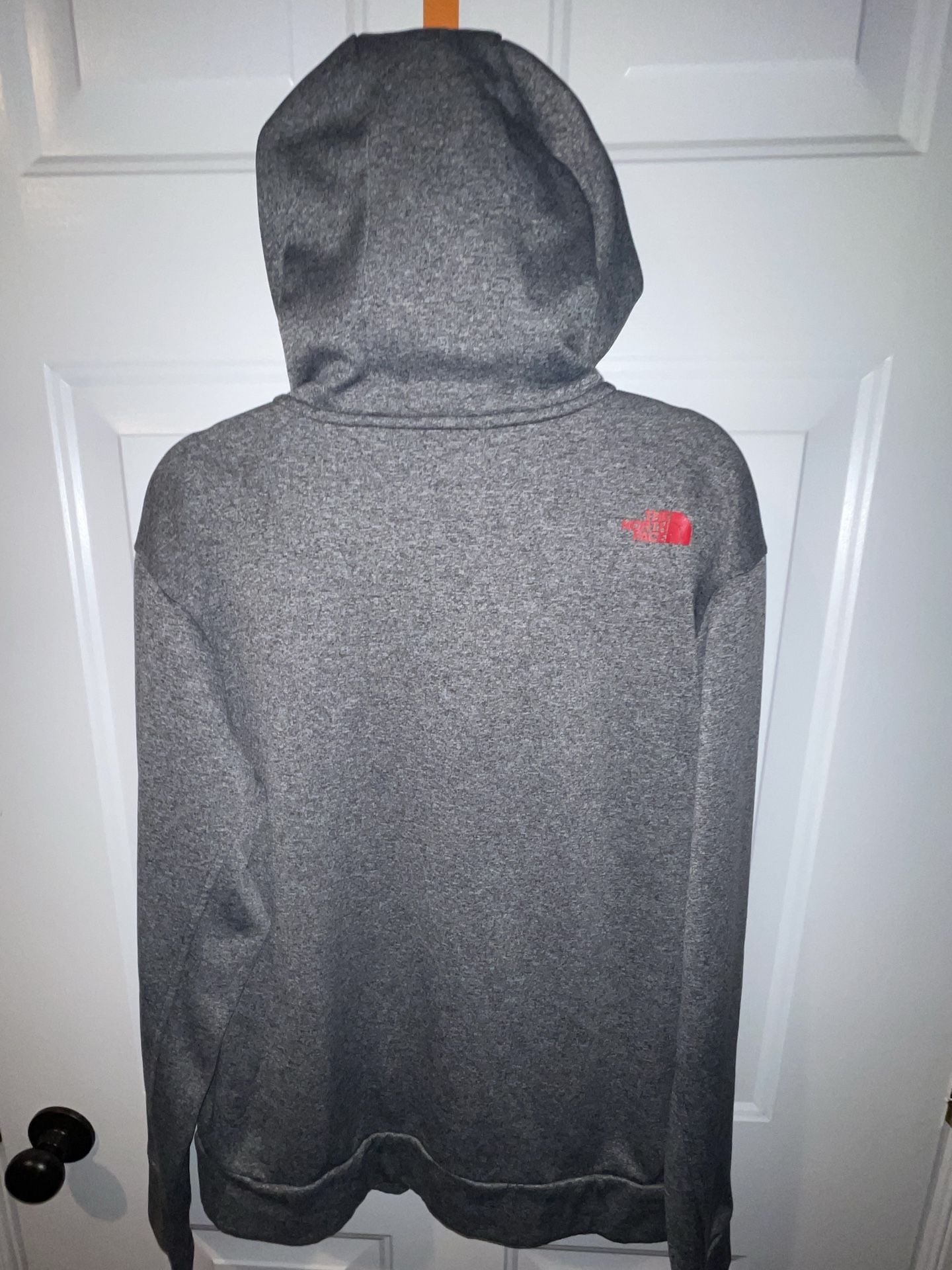 The North Face Full Zip Hoodie Gray Red 5