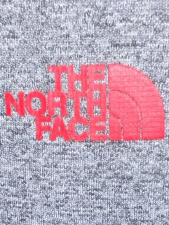 The North Face Full Zip Hoodie Gray Red 2