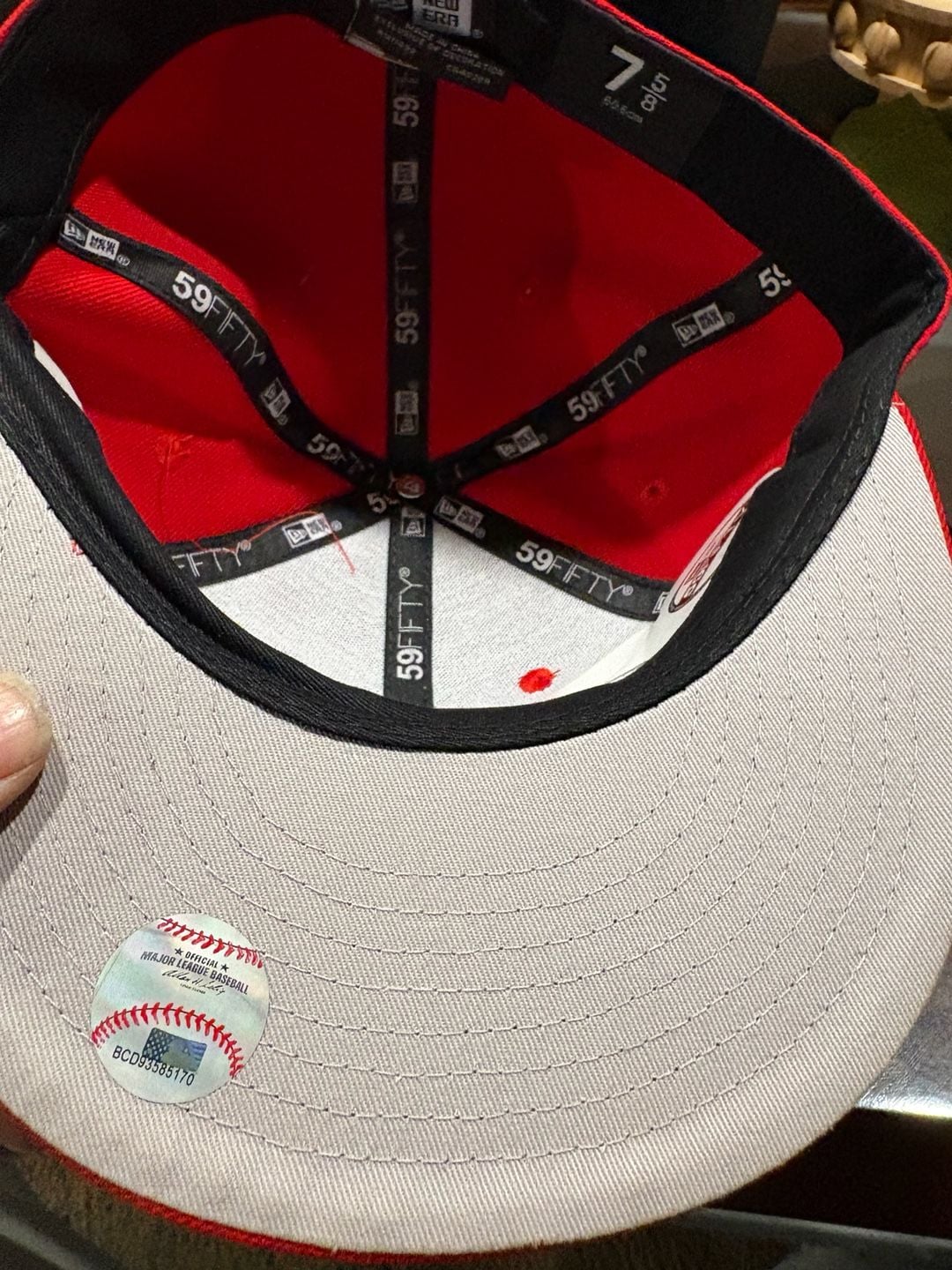 New Era Mexico 59FIFTY Fitted Hat Size 7 5/8 Red 8