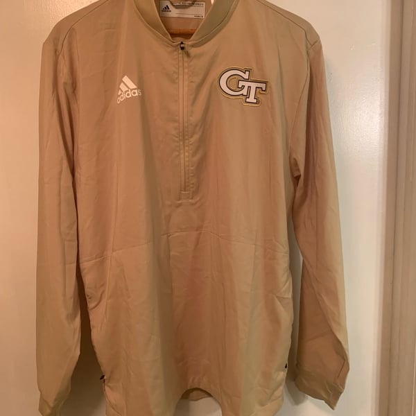 Adidas Georgia Tech Yellow Jackets Quarter-Zip Size M Gold