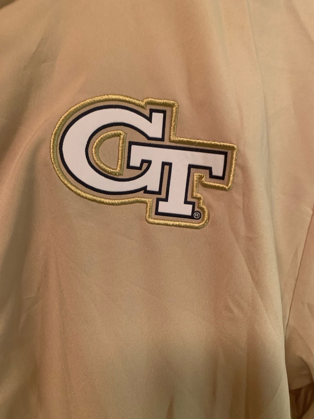 Adidas Georgia Tech Yellow Jackets Quarter-Zip Size M Gold 3