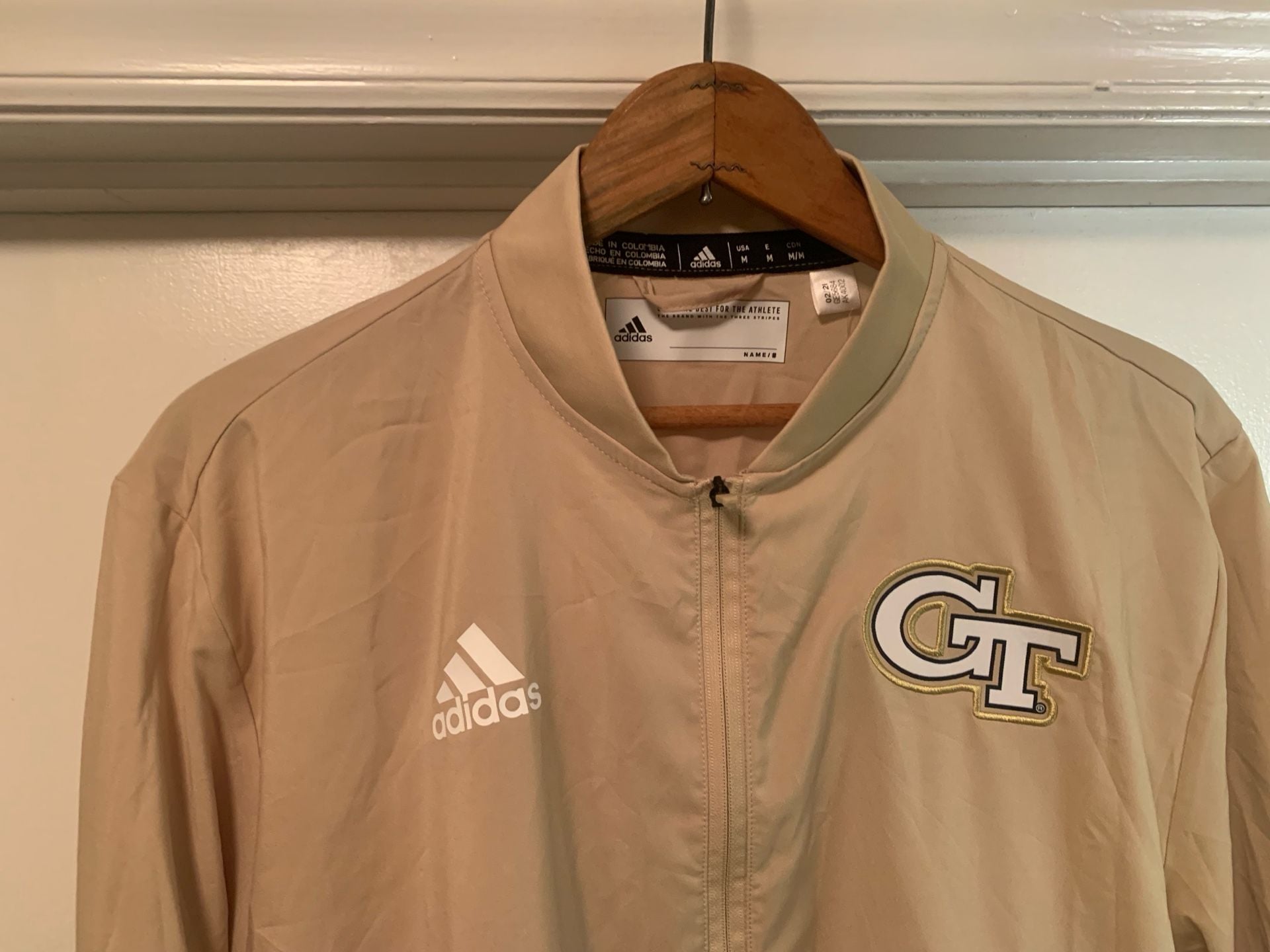 Adidas Georgia Tech Yellow Jackets Quarter-Zip Size M Gold 5