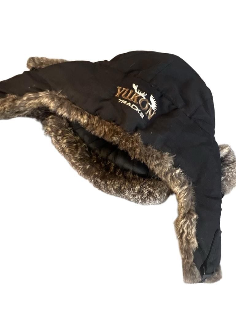 Yukon Tracks Trapper Hat Size L Black Genuine Fur Winter Bomber Earflap 4