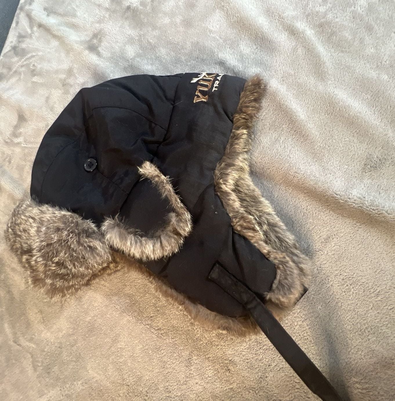 Yukon Tracks Trapper Hat Size L Black Genuine Fur Winter Bomber Earflap 5