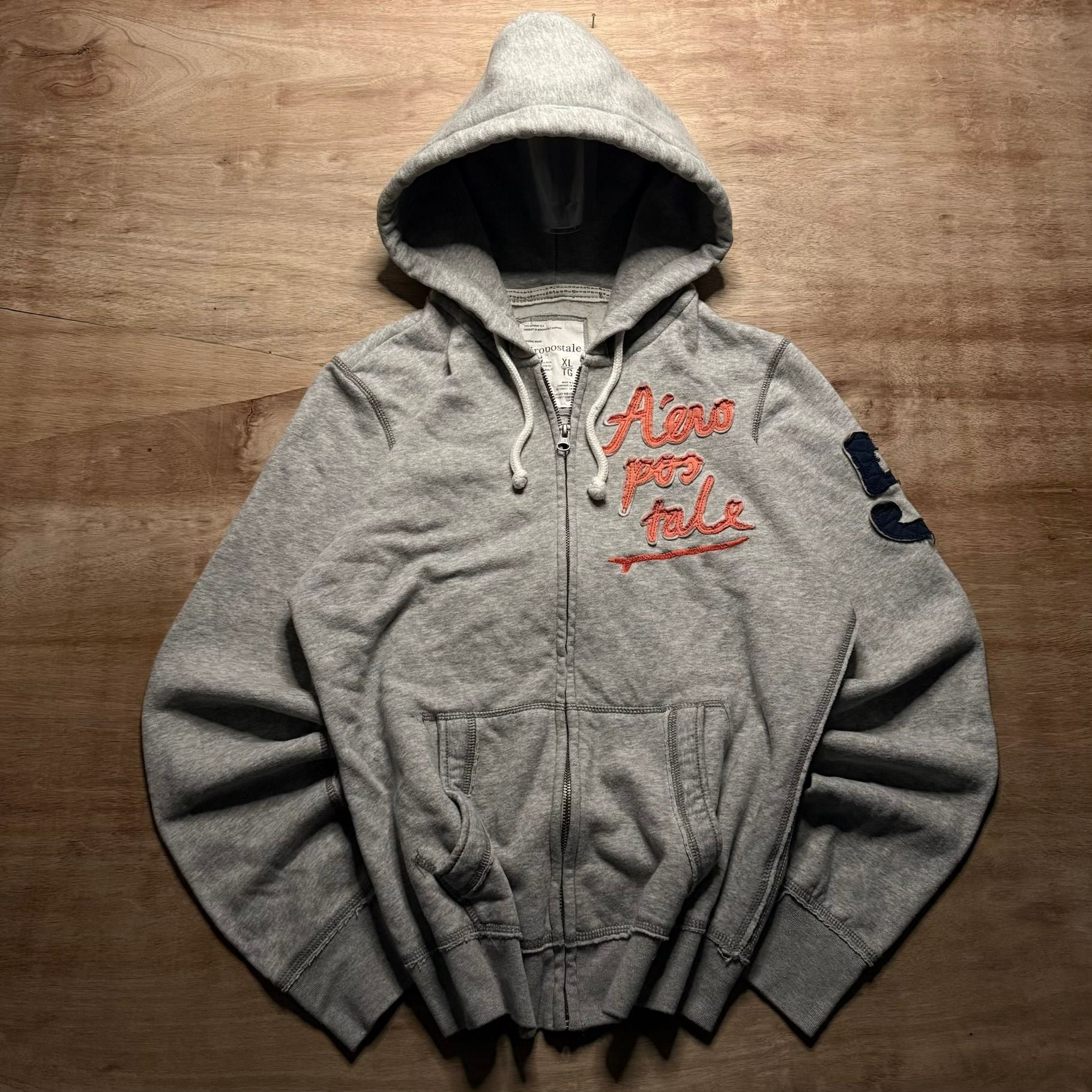 Vintage Y2K Aeropostale XL Montauk Surfing Club Full Zip Graphic Hoodie 2