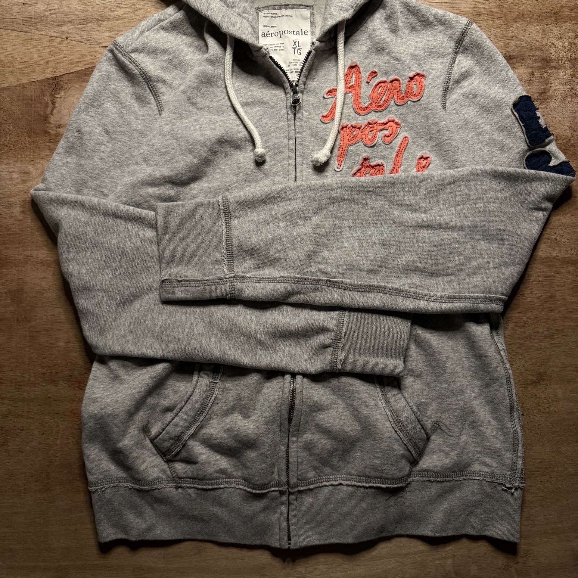 Vintage Y2K Aeropostale XL Montauk Surfing Club Full Zip Graphic Hoodie 5