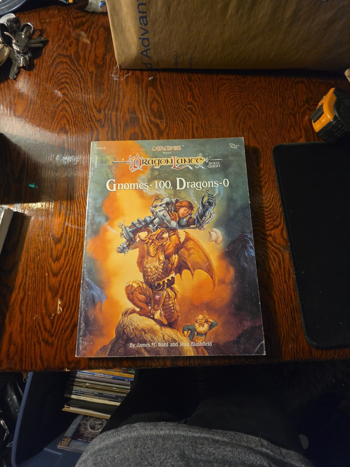 TSR Dragonlance Gnomes-100, Dragons-0 Solo Quest Book Catacombs 8421 1