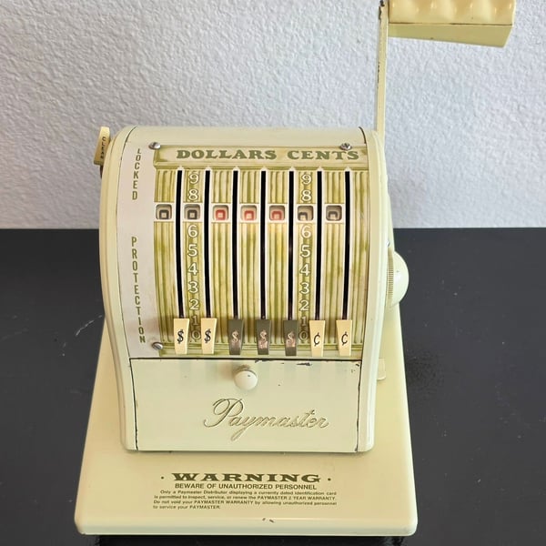 Paymaster Series S-1000 Check Writer Machine