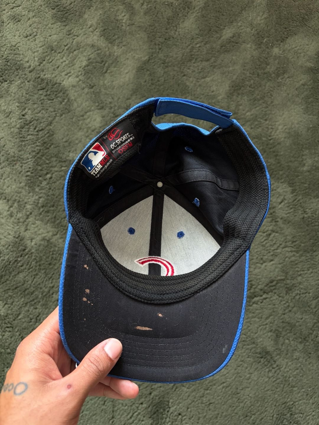 Chicago Cubs Hat Osfm Blue C Logo 6