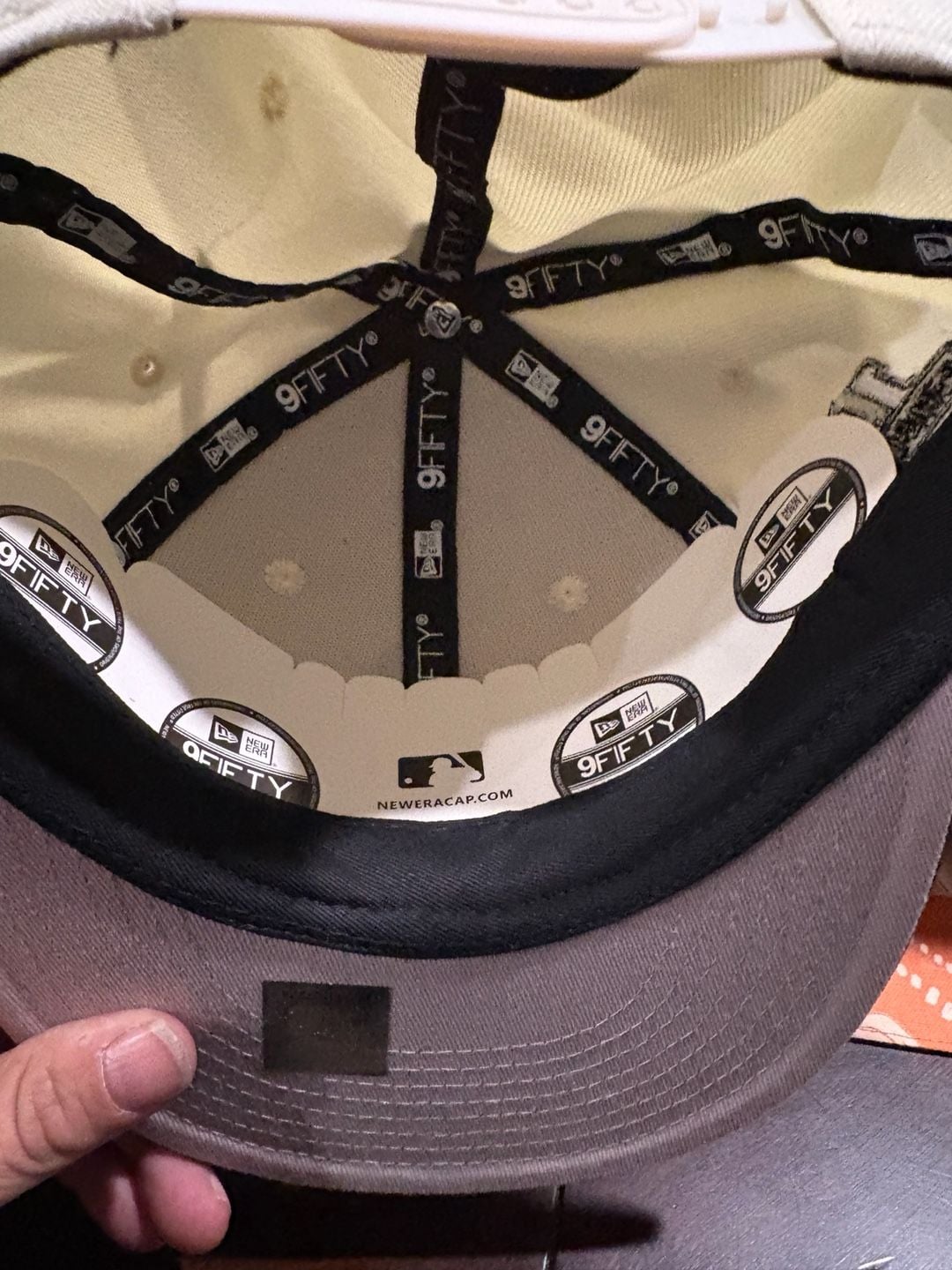 New Era Chicago Bulls 9FIFTY Snapback Hat Cream Black Established 66 7