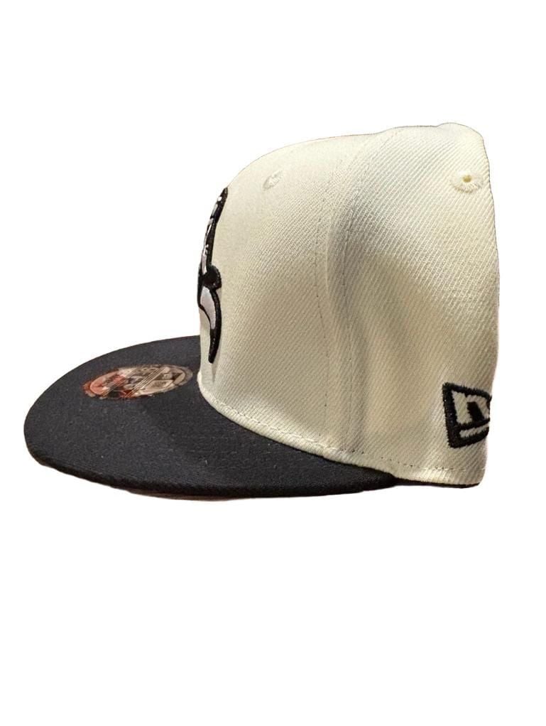 New Era Chicago Bulls 9FIFTY Snapback Hat Cream Black Established 66 4
