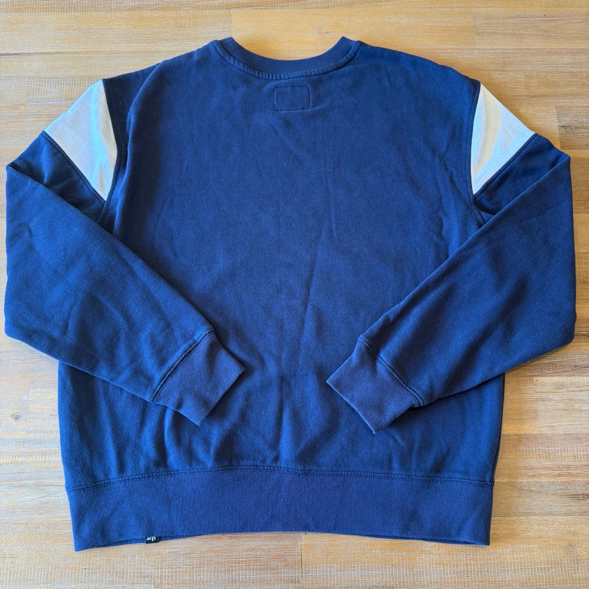 47 Brand Denver Broncos Groundbreaker Onset Crewneck Sweatshirt Men L Blue White 3