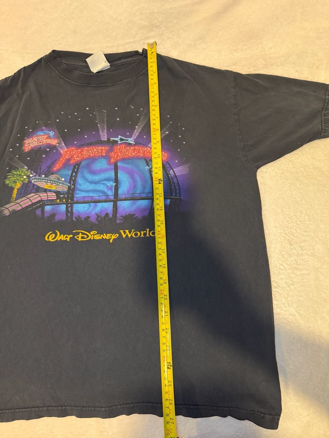 Planet Hollywood Walt Disney World T-Shirt Black Graphic Tee 11