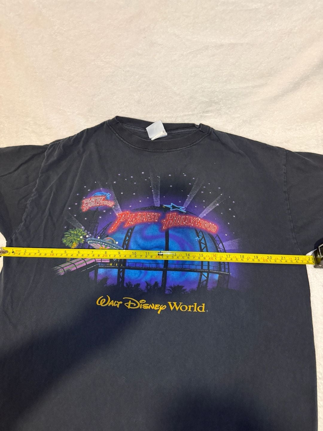 Planet Hollywood Walt Disney World T-Shirt Black Graphic Tee 12