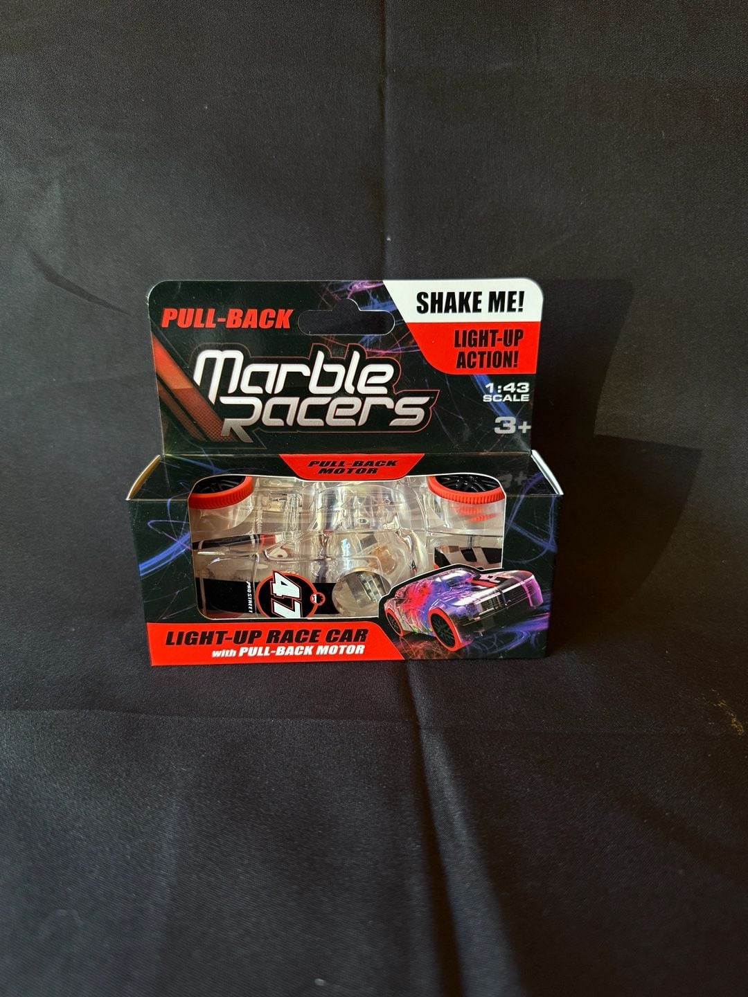 Skullduggery Marble Racers 1:43 Scale Light-Up Race Car Pull-Back Toy Set 2