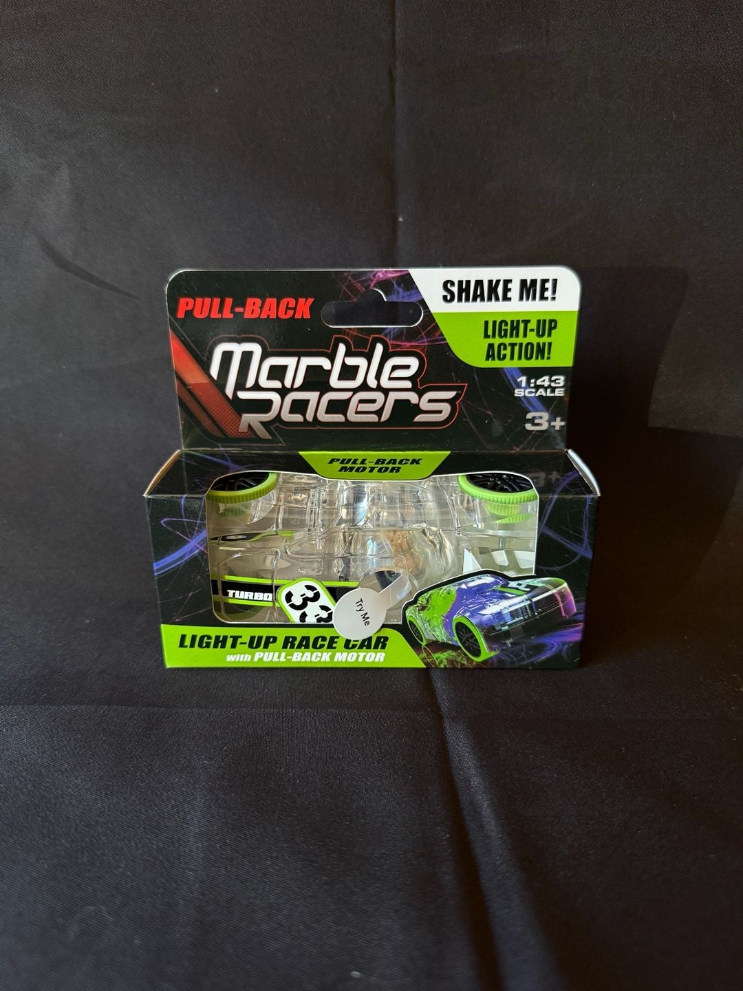 Skullduggery Marble Racers 1:43 Scale Light-Up Race Car Pull-Back Toy Set 3
