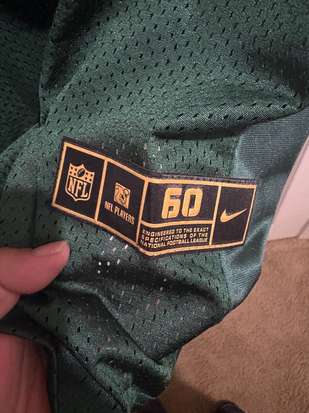 Nike Green Bay Packers Aaron Rodgers 12 Size 60 Jersey Green 10
