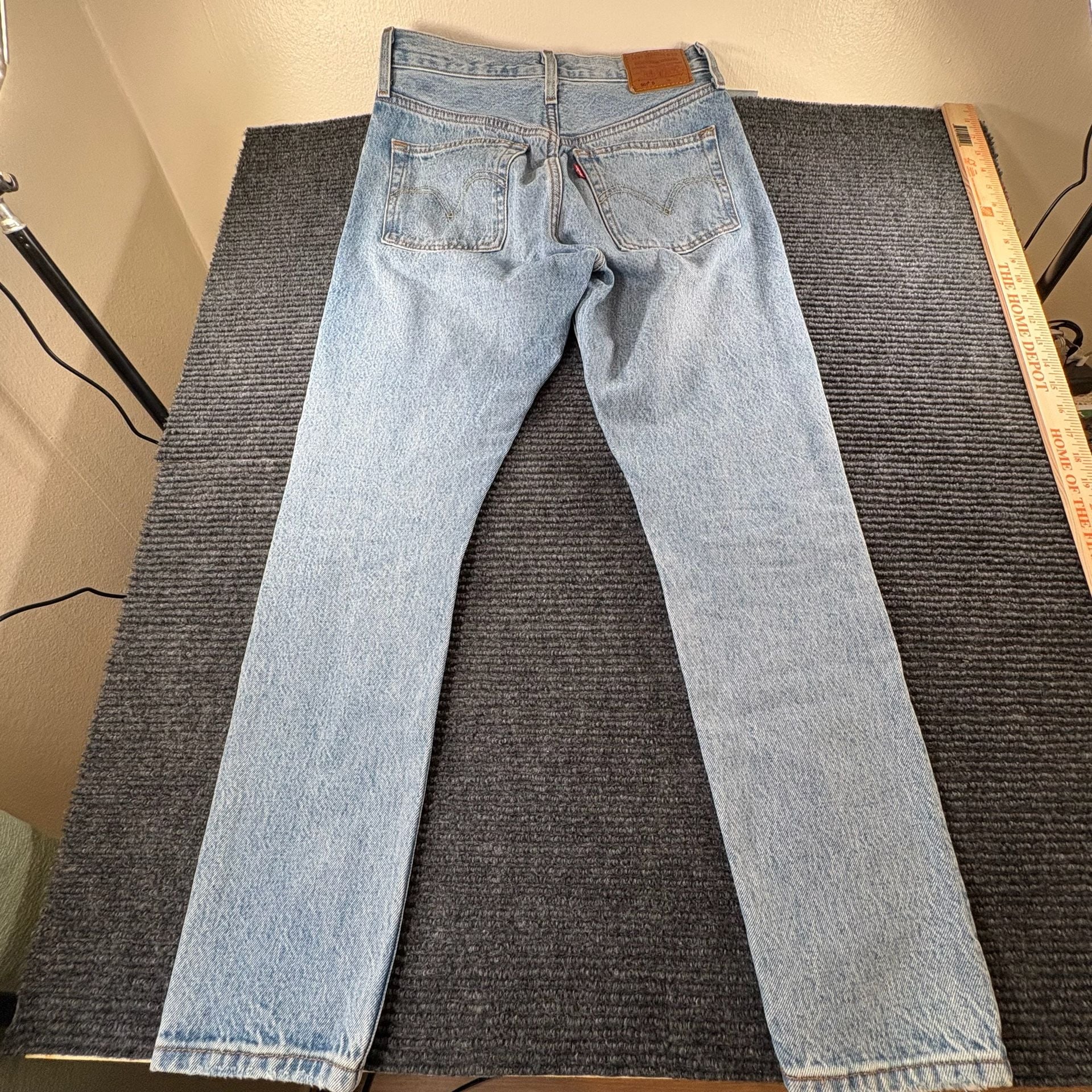 Levi's 501 Original Distressed Light Wash Jeans 13
