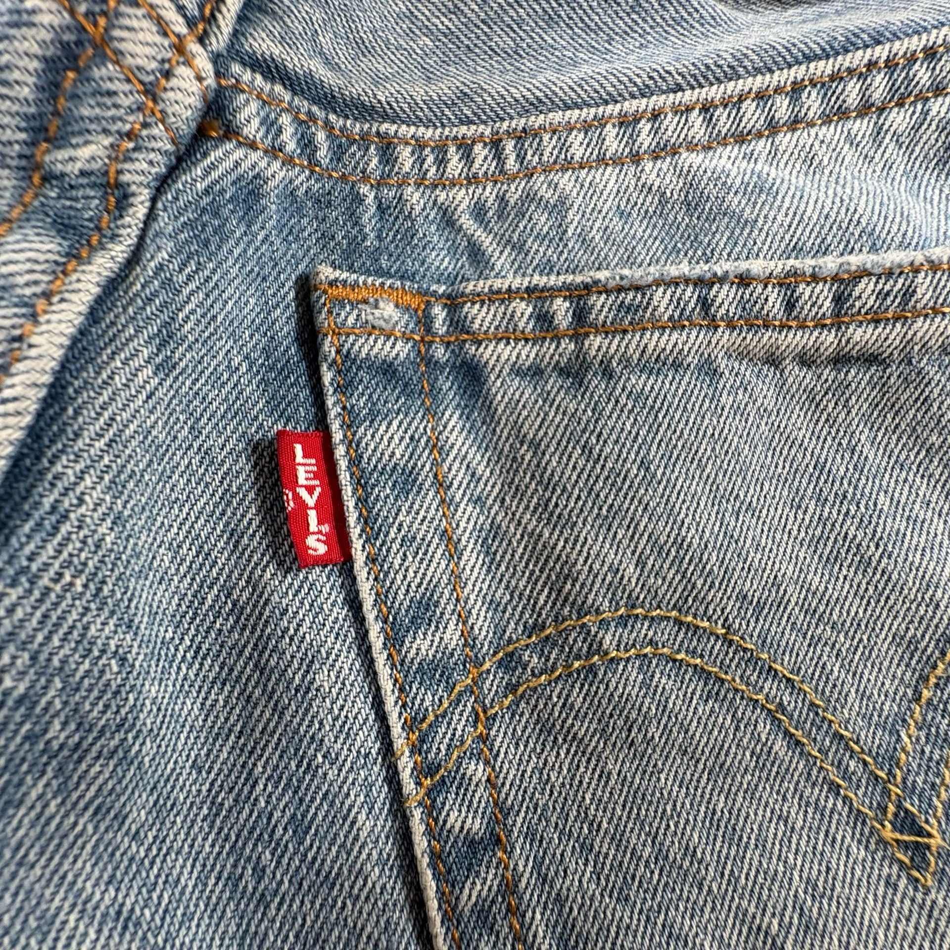Levi's 501 Original Distressed Light Wash Jeans 15