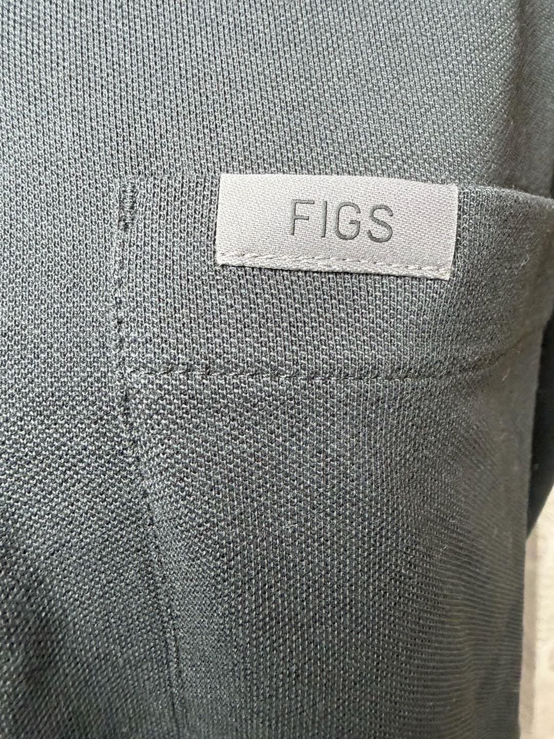 Figs Women’s Technical Pique Scrub Polo Size XL Black 3