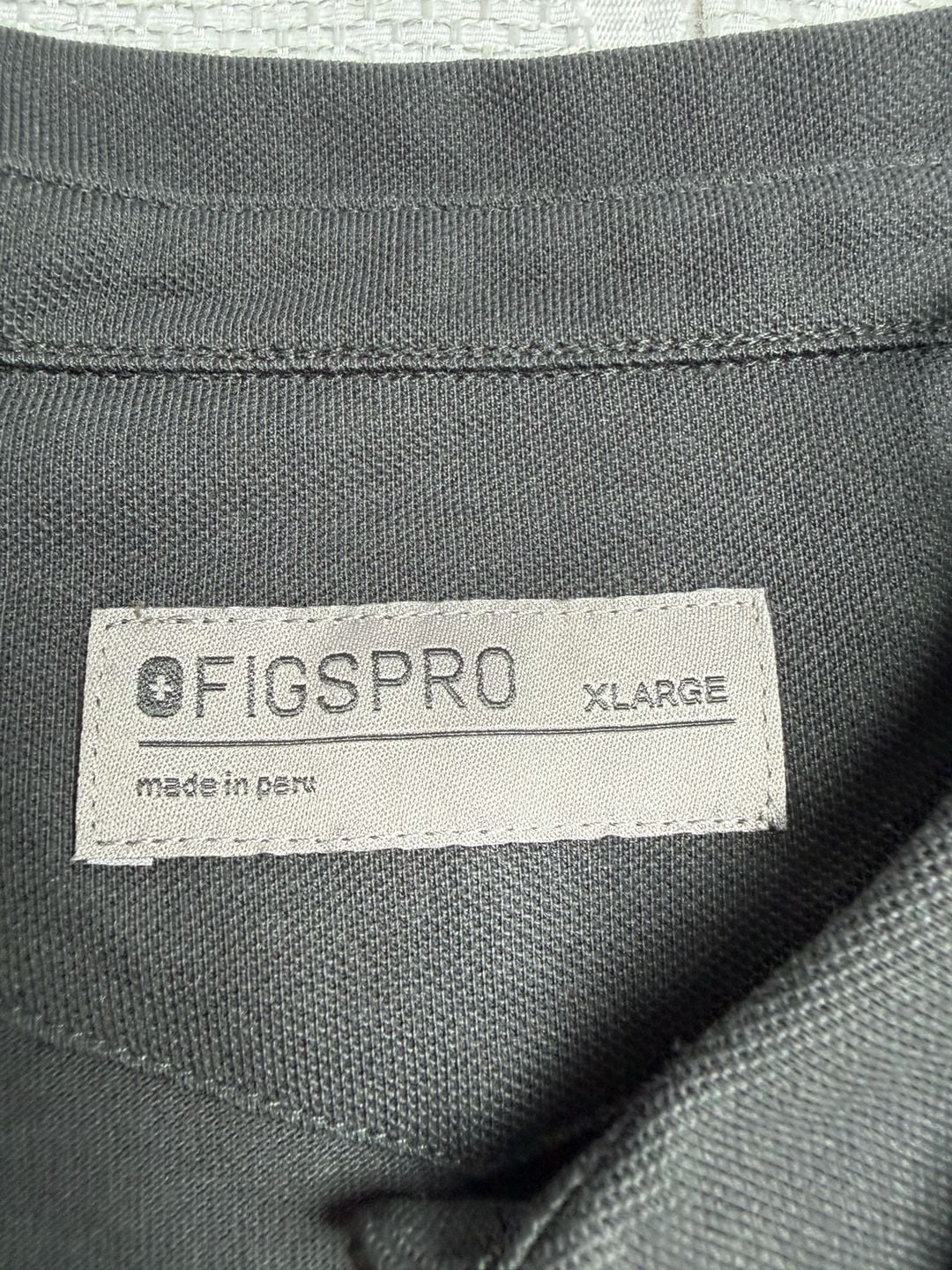 Figs Women’s Technical Pique Scrub Polo Size XL Black 6