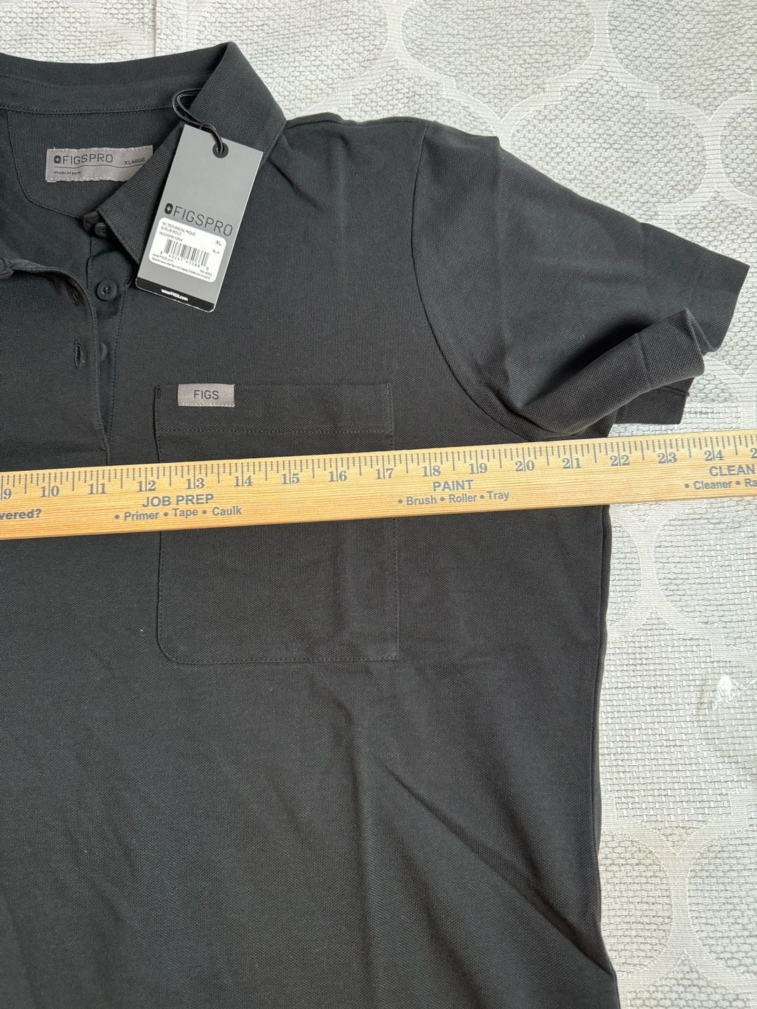 Figs Women’s Technical Pique Scrub Polo Size XL Black 9