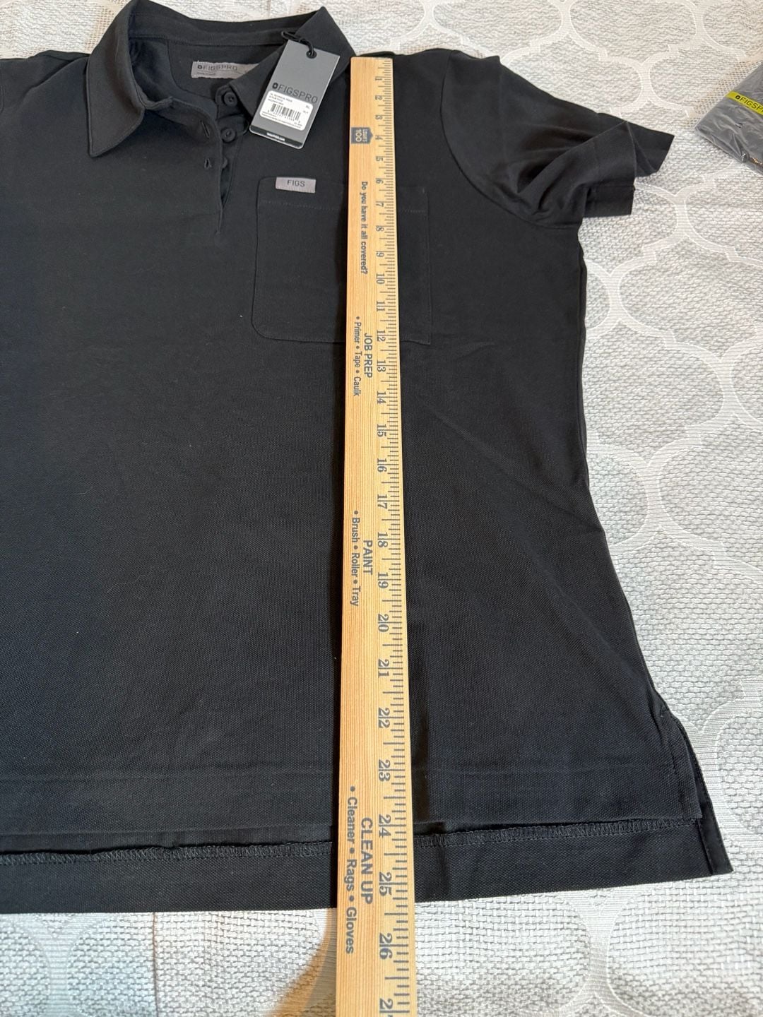 Figs Women’s Technical Pique Scrub Polo Size XL Black 10
