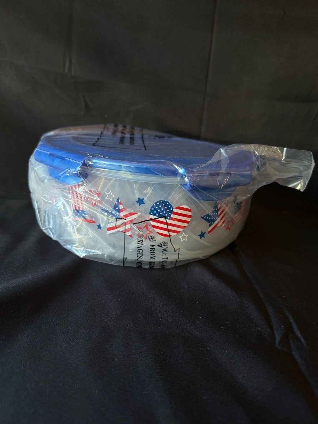 LocknLock Patriotic American Flag Star Heart Container Bowl Set (3 piece) 1