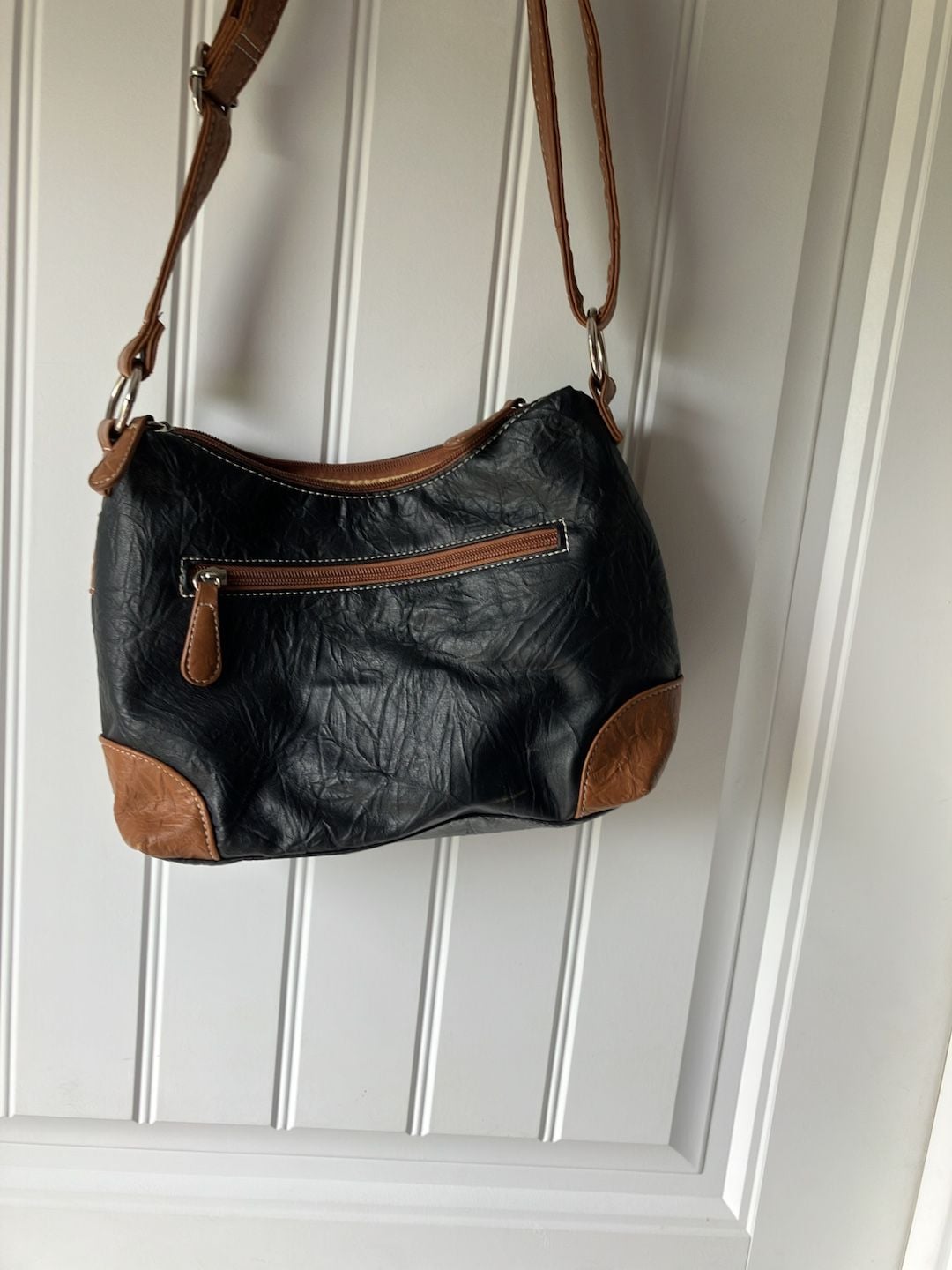 Stone & Co. Crossbody Bag Black Brown Leather 4