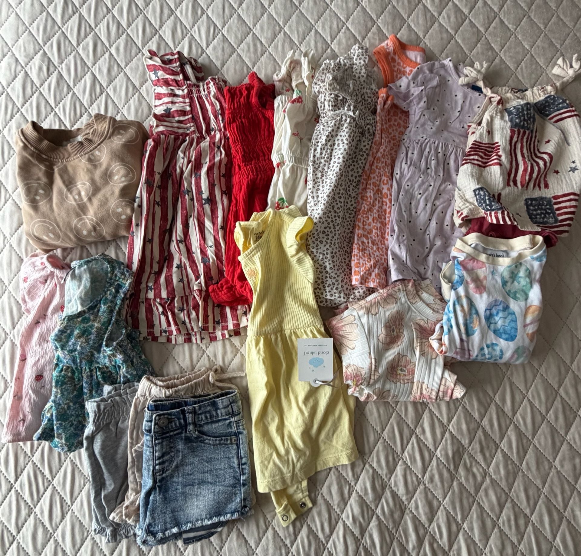 Baby Girl Spring/Summer Clothing Lot 1