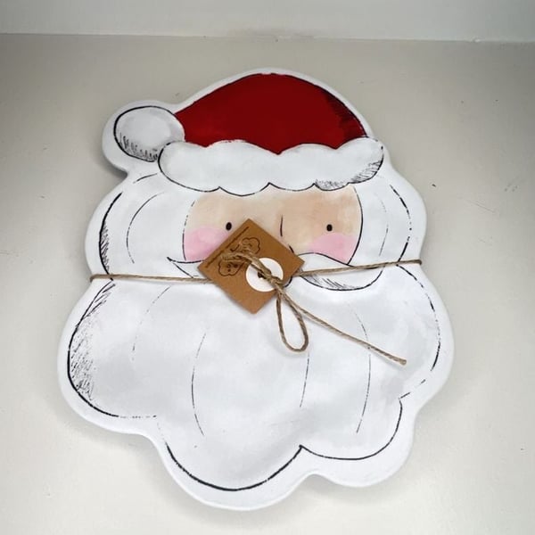 Mud Pie Santa Melamine Plate Christmas Holiday