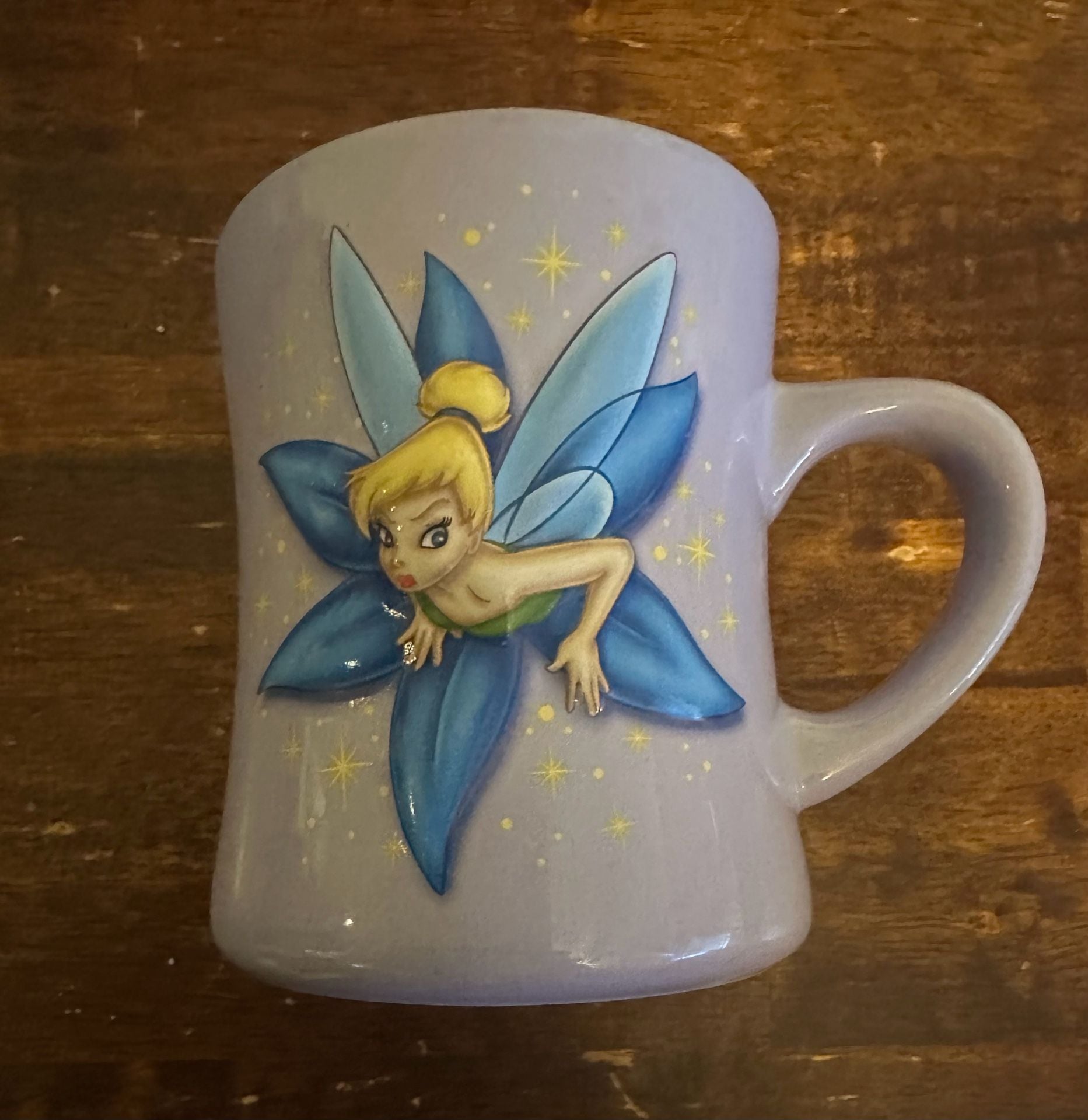 Disney Parks Tinker Bell Embossed Coffee Mug 1