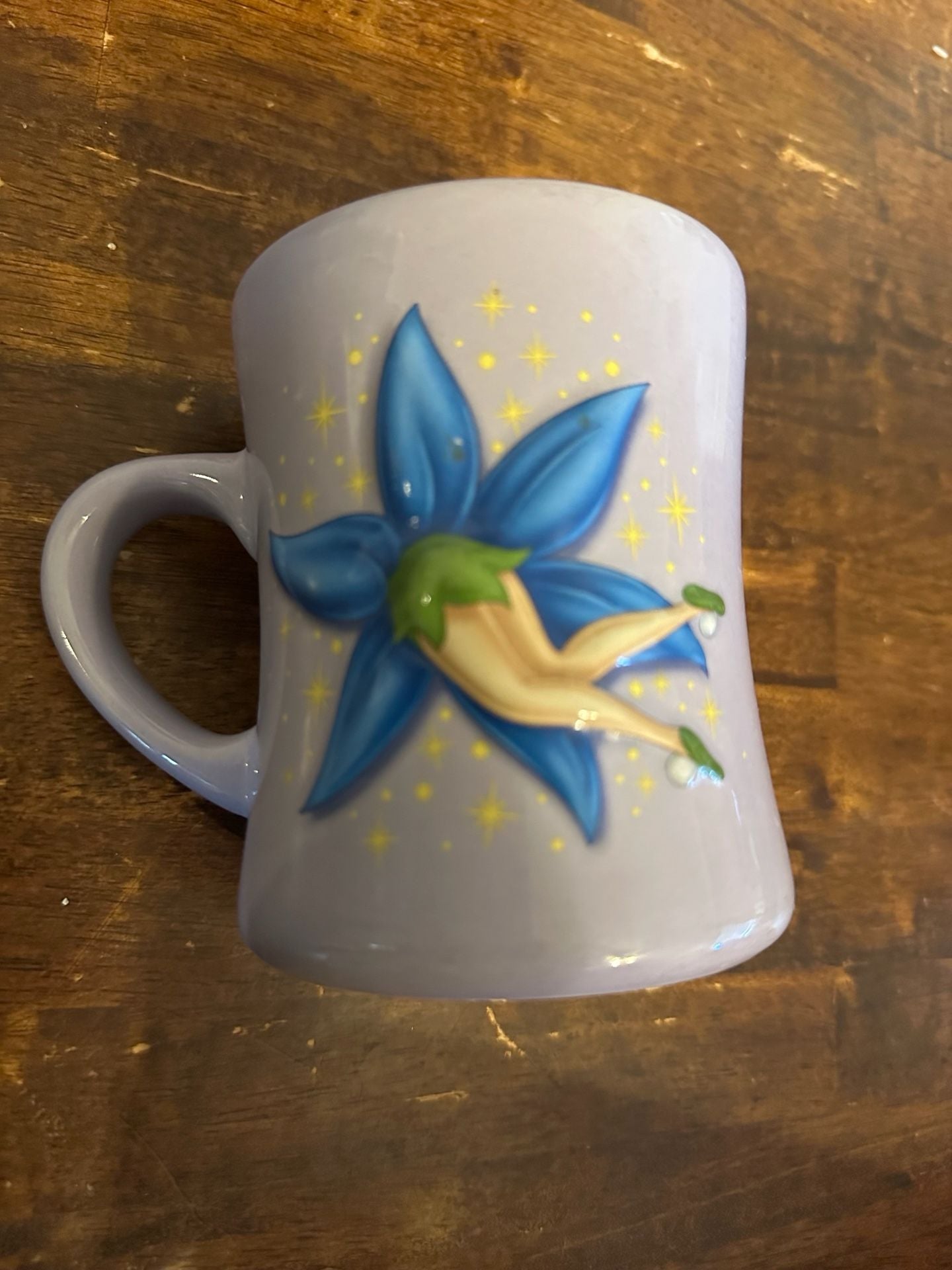 Disney Parks Tinker Bell Embossed Coffee Mug 2