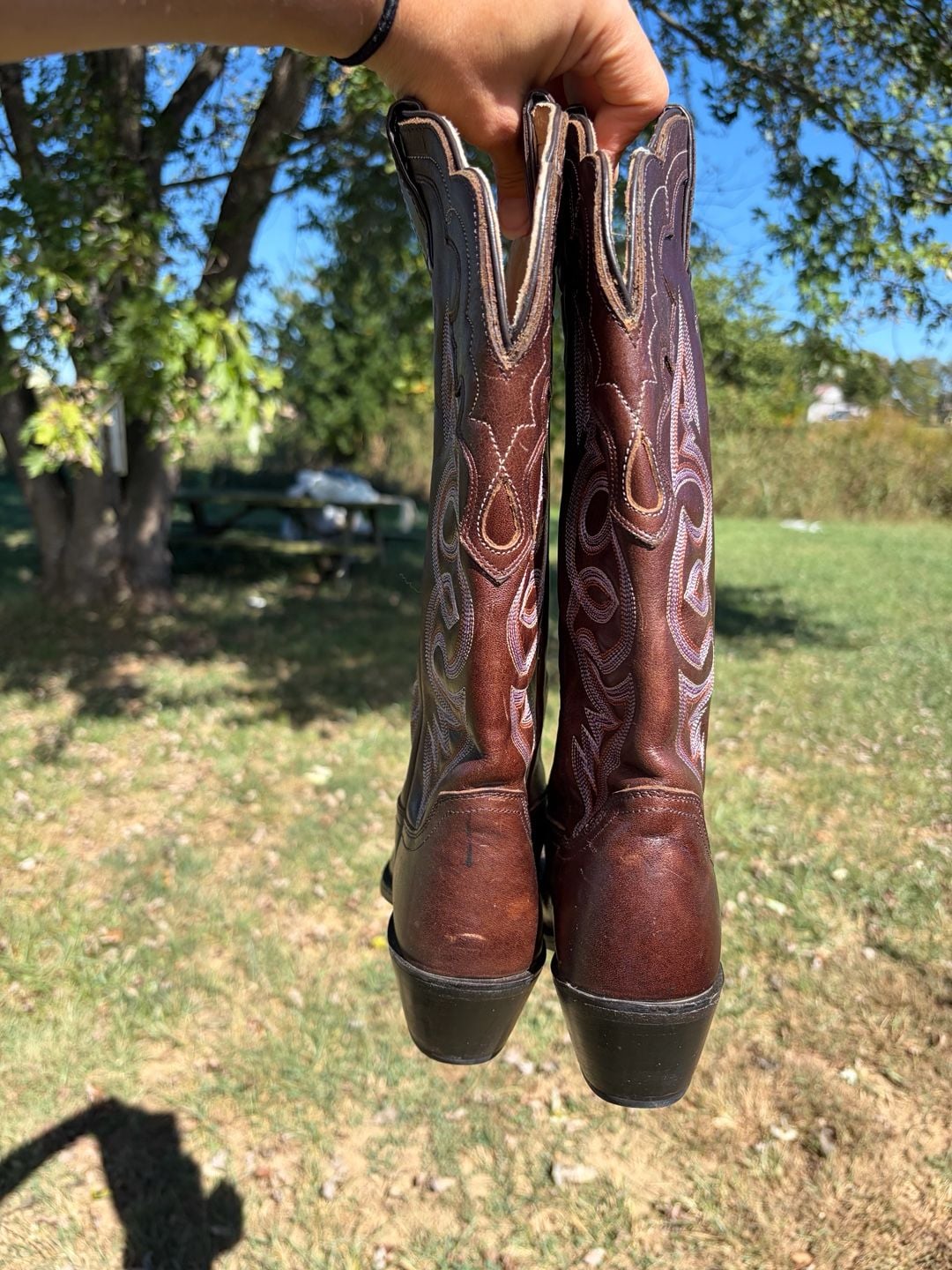Vintage Justin L4330 Women’s 6.5 B Brown Leather Western Cowboy Boots Y2K 4