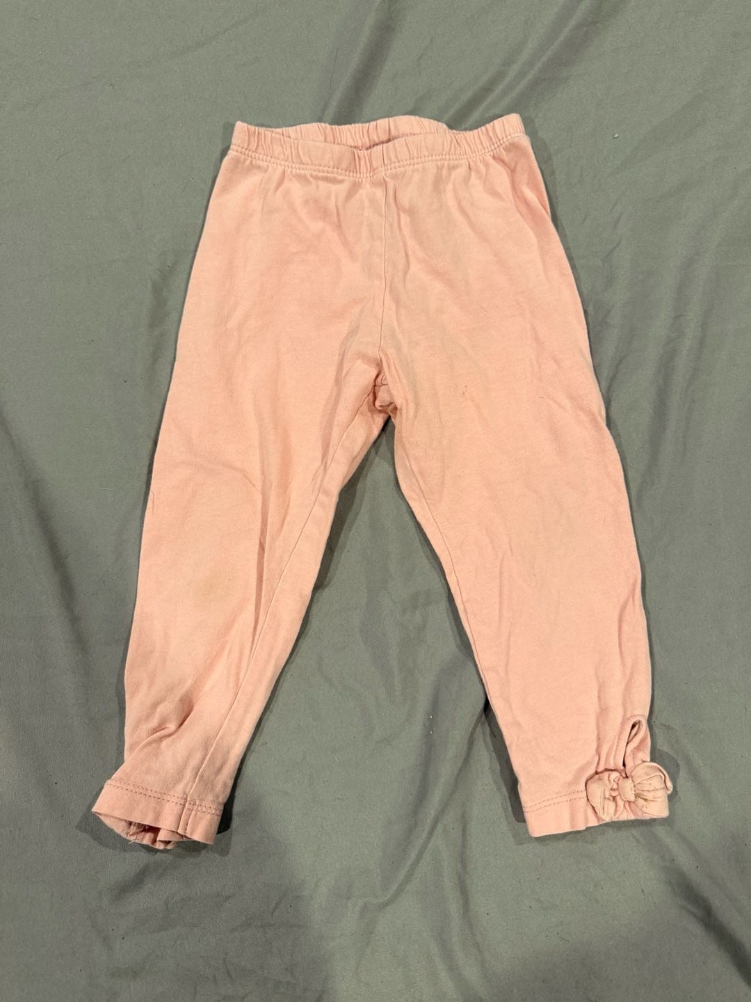 Carter's Leggings Size 18m Pink Bow Ankle 2