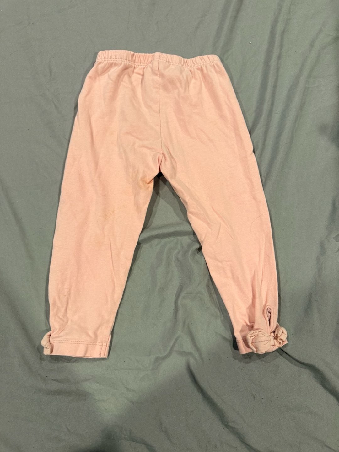 Carter's Leggings Size 18m Pink Bow Ankle 4