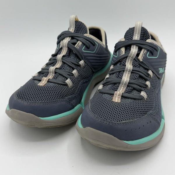 Teva Evo Water Shoes Women’s 7 Blue Teal Mesh Hiking Kayak Sneakers
