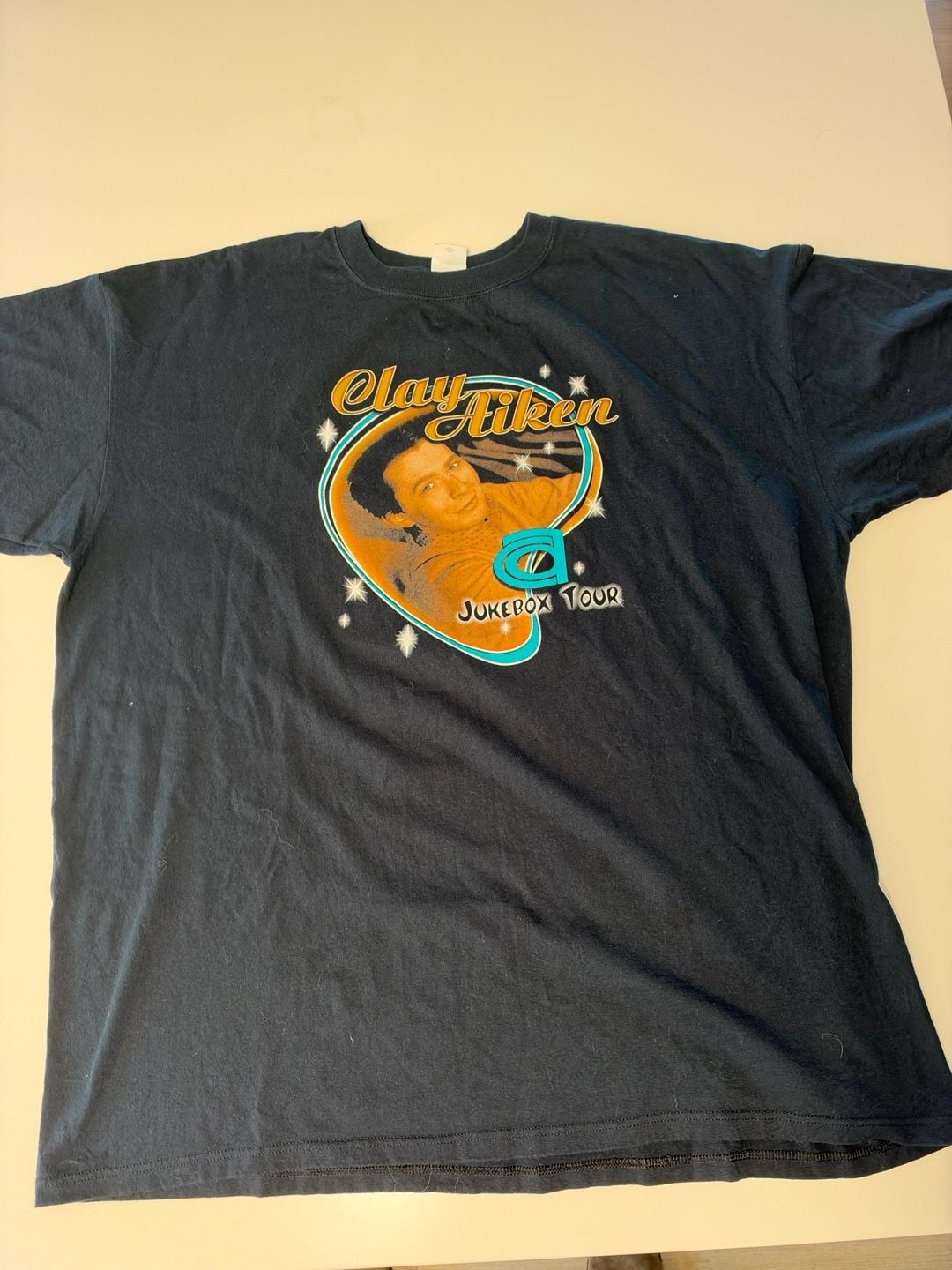 Anvil Clay Aiken Jukebox Tour T-Shirt Size 3X Black Graphic 3