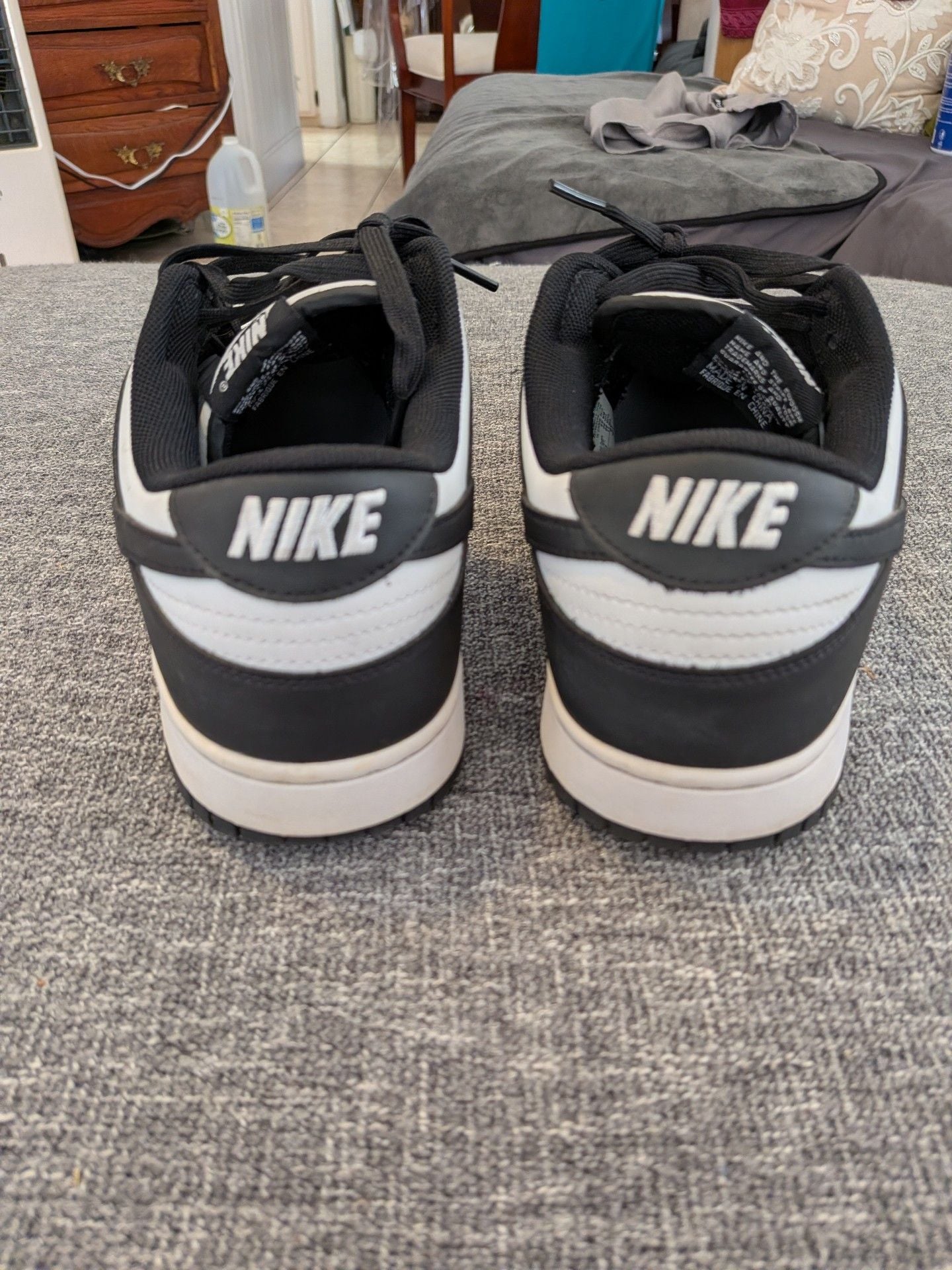 Nike Dunk Low Panda Black White Sneakers 6