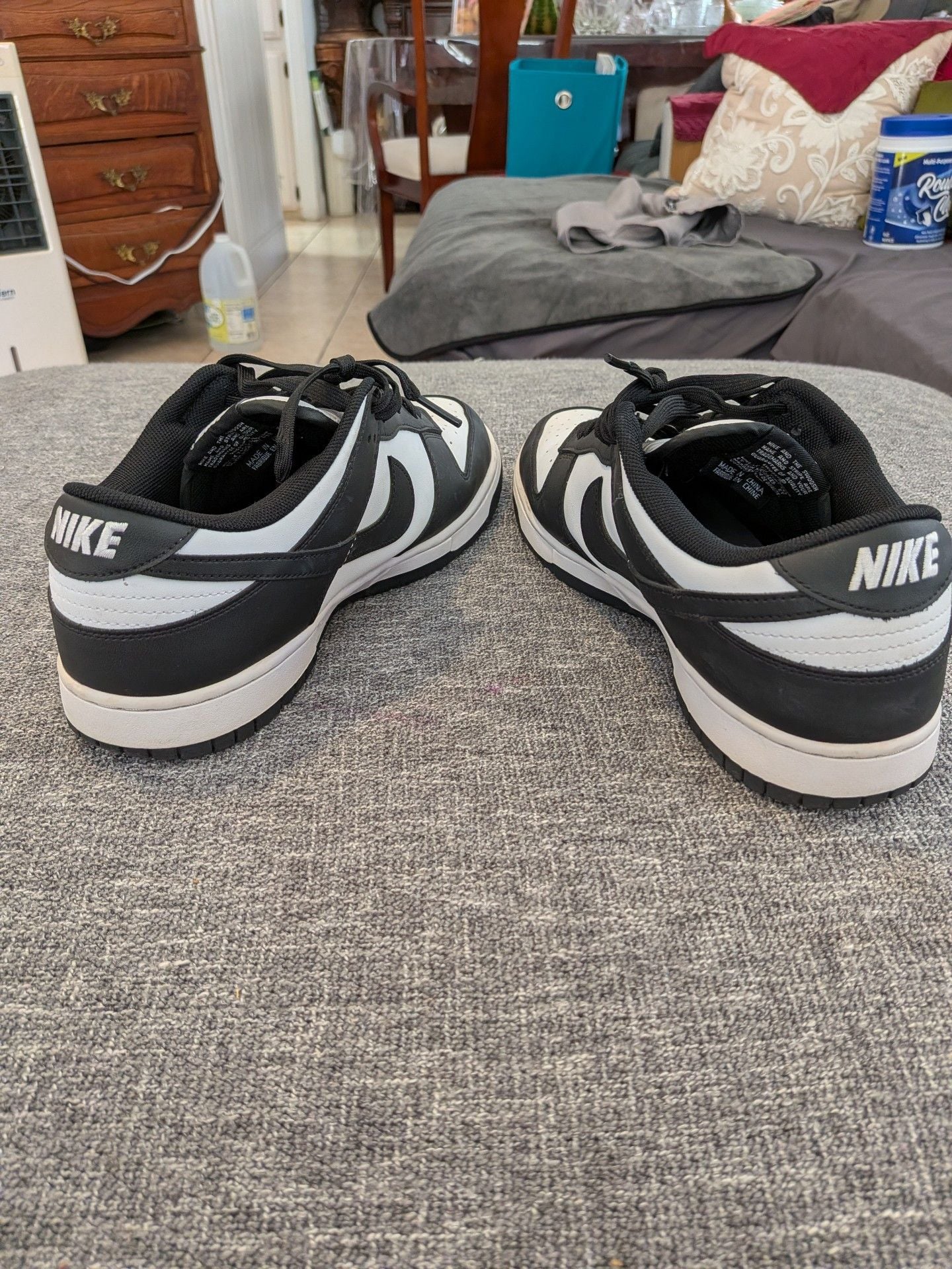 Nike Dunk Low Panda Black White Sneakers 7