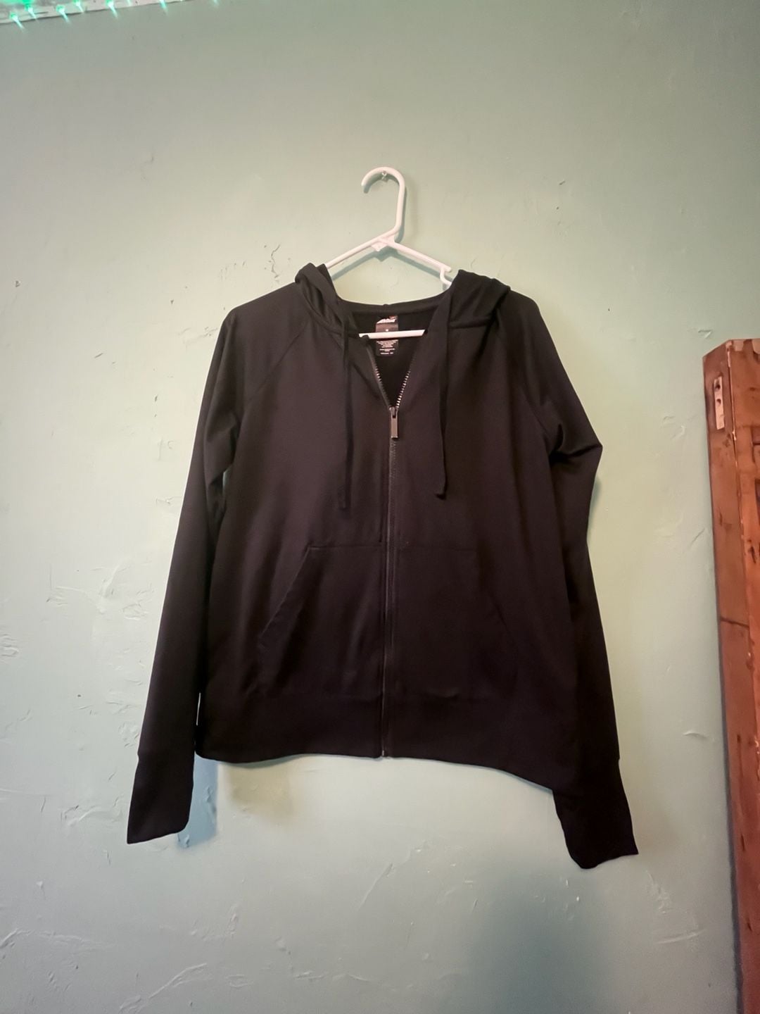 Avia Full Zip Hoodie Size M (8-10) Black Activewear 2