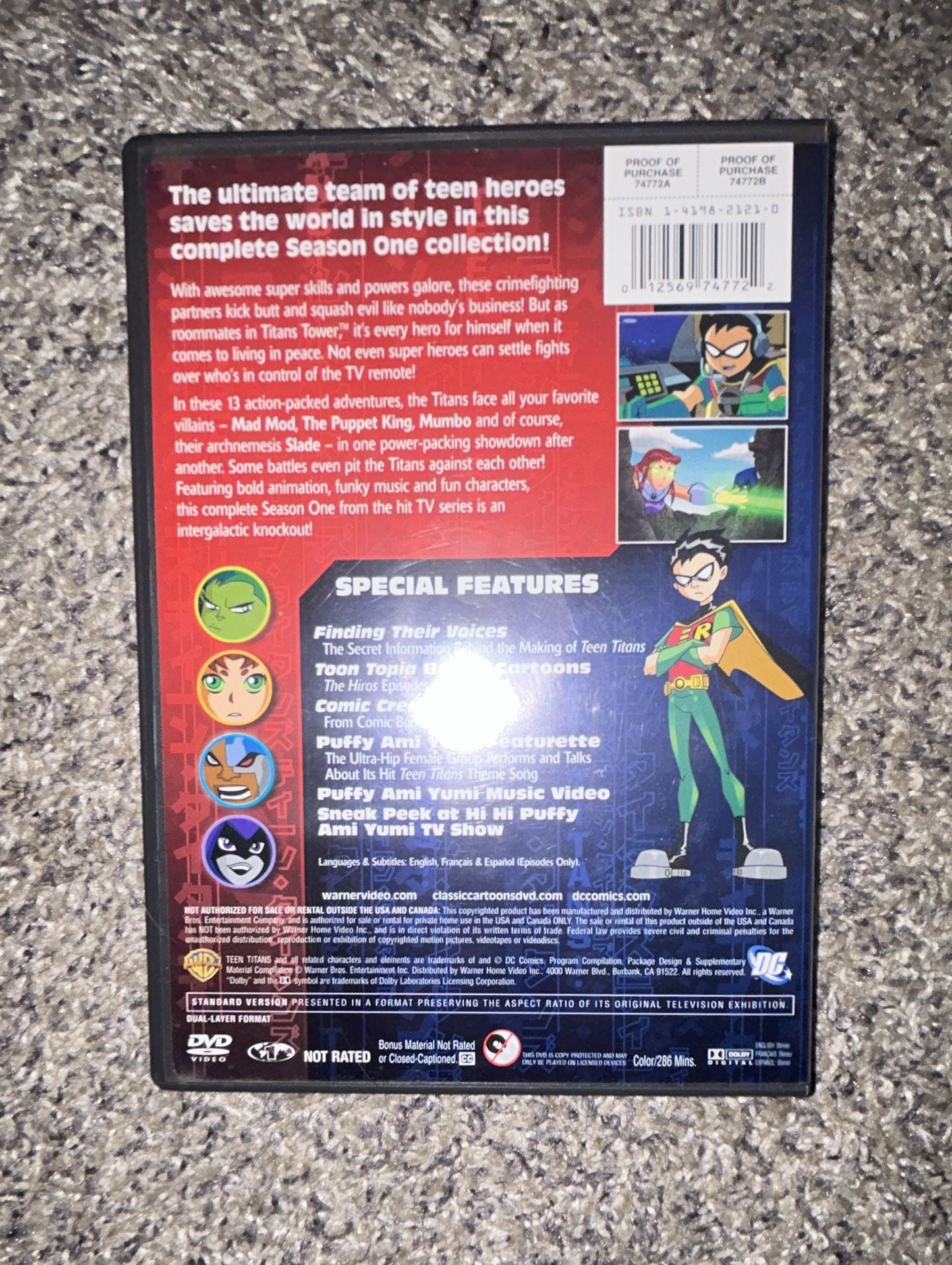 DC Comics Teen Titans The Complete First Season DVD 2